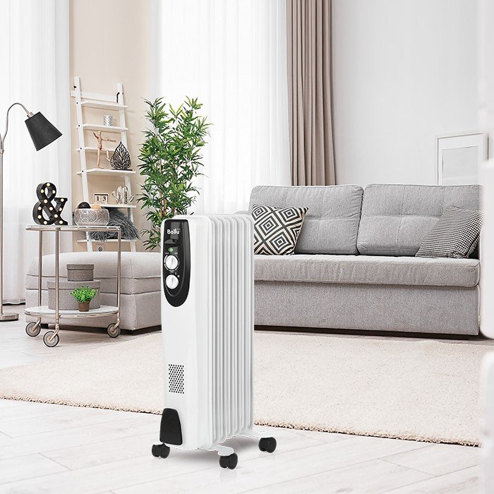 Масляный радиатор Ballu Classic BOH/CL-07WRN 1500 (7 секций) фото 4